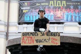 Dont Stay Silent! Captivity Kills rally in Kyiv